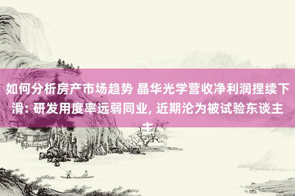 如何分析房产市场趋势 晶华光学营收净利润捏续下滑: 研发用度率远弱同业, 近期沦为被试验东谈主