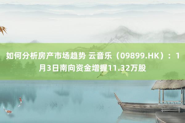 如何分析房产市场趋势 云音乐（09899.HK）：1月3日南向资金增握11.32万股